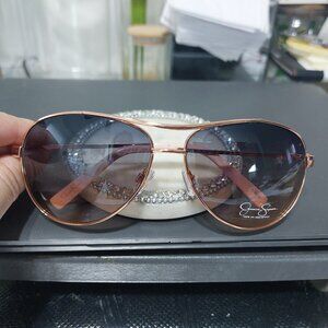 Jessica Simpson Aviator Style Sunglasses Modern Trendy Chic Summer Shades J106